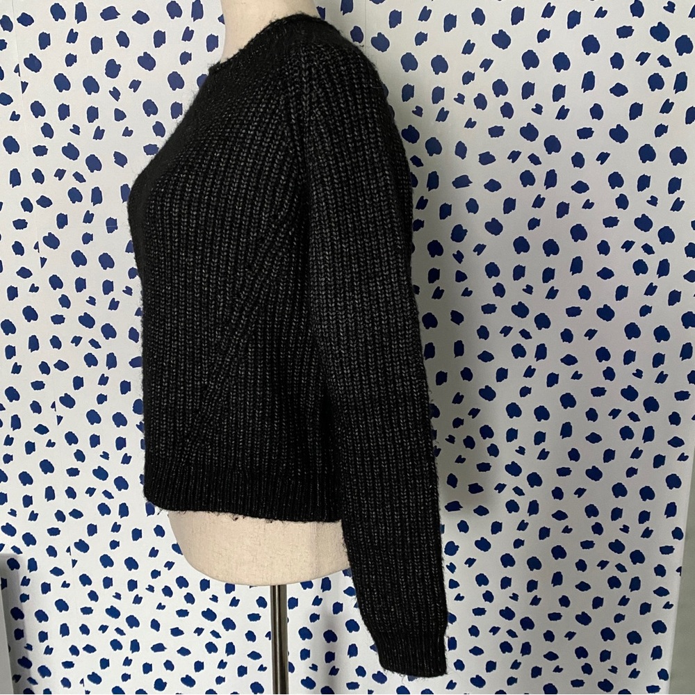 Anthropologie Pepin Cable Knit Crop Zip Sweater View 3